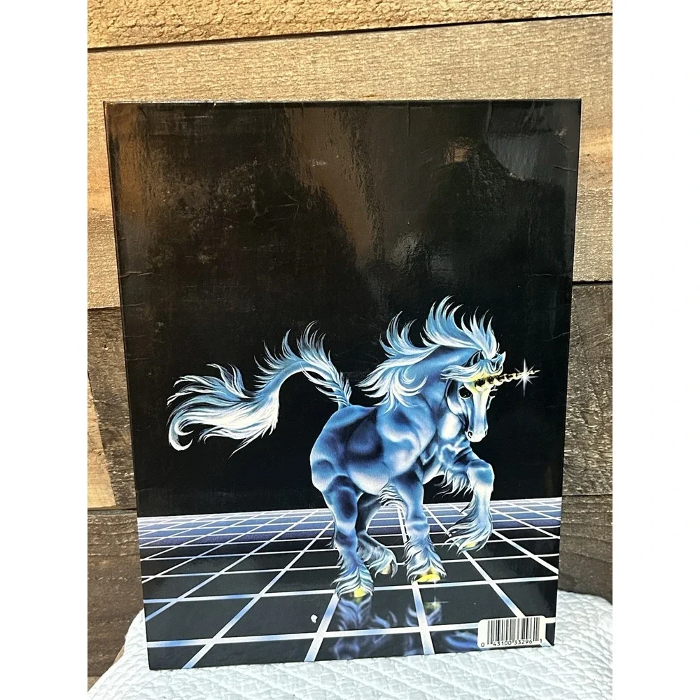 Vintage Mead Portfolio Folder Fantasy Unicorn‎ #33296 1985 Susan Dawe Artist